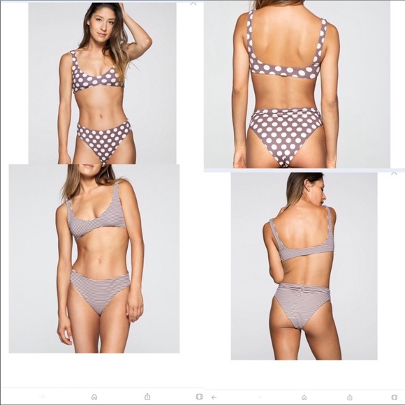 Kikirio Reversible dots stripes bikini top Medium - Picture 2 of 7